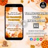 Thanksgiving Party Invite | Thanksgiving Dinner Invite | Digital Invitation | Video Invitation | Friendsgiving Invitation