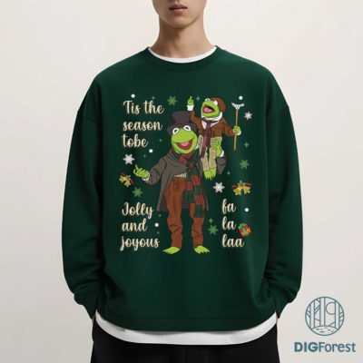 Muppet Christmas Carol Kermit PNG – Kermit the Frog Xmas Shirt, Very Merry Disneyland Trip Design