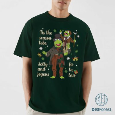 Muppet Christmas Carol Kermit PNG – Kermit the Frog Xmas Shirt, Very Merry Disneyland Trip Design