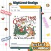 Vintage Disney Chip & Dale’s Christmas Trees PNG – Chip & Dale Christmas PNG, Very Merry Xmas Double Trouble Design
