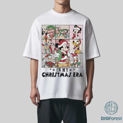 Disney Mickey In My Christmas Era PNG – Mickey & Friends Xmas Shirt, Disneyland Christmas 2025 Party Design Files