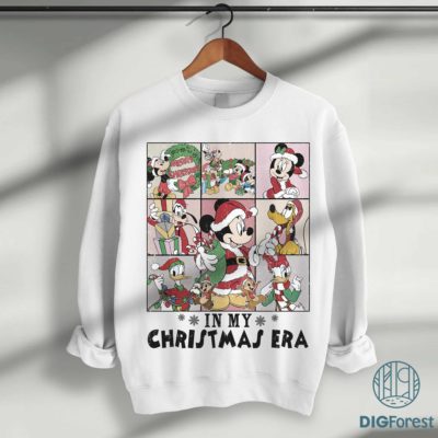 Disney Mickey In My Christmas Era PNG – Mickey & Friends Xmas Shirt, Disneyland Christmas 2025 Party Design Files