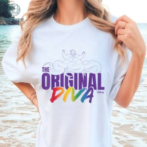 Disney Little Mermaid Pride Flag Png, Villains Ursula LGBT Pride, LGBT Ursula Villain Png, LGBTQ Disneyland, Disneyworld Rainbow, Instant Download