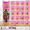 Bundle 78 Dunkin Junkie 20oz Tumbler Wrap Png Digital Download | 20 Oz Skinny Tumbler Design | Horror Halloween Tumbler | Villains Princess