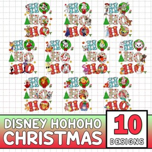 Disneyland Mickey Hohoho Christmas Bundle Png, Christmas Png Sublimation Design, Disney Christmas Movie Png, Mickey's Very Merry Christmas 2023
