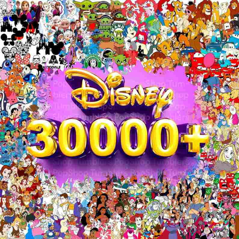 30000+ Mega Bundle Disneyland Png, Disney Cartoon Characters Bundle, Disneyprincess Png, Magic Kingdom, Walt Disneyworld Clipart, Digital Download