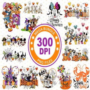 Disney Mickey and Friends Halloween Bundle Png, Mickey Halloween Png, Mickey's Not So Scary, Disneyland Halloween, Spooky Season, Instant Download