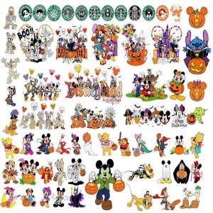 Disney Mickey and Friends Halloween Bundle Png File, Pooh Bear Halloween Png, Spooky Season, Mickey Not So Scary 2023 Png, Sublimation Designs