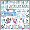 Bluey Bingo Birthday PNG, Bluey Birthday Digital Download, Bluey Birthday Party Design, Heeler Family PNG, Png Files For Sublimation