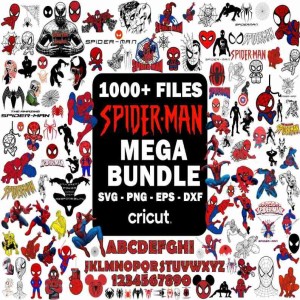 1000+ Mega Spider Man Bundle Png Files, Spiderman Svg, Spiderman Font Clipart, Avengers Superhero Png, Superhero Digital Download