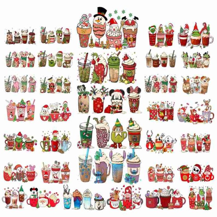 Christmas Coffee Drink Png, Christmas Coffee Latte Png, Christmas Coffee Png, Christmas Bundle, Disneyland Christmas, Sublimation Designs