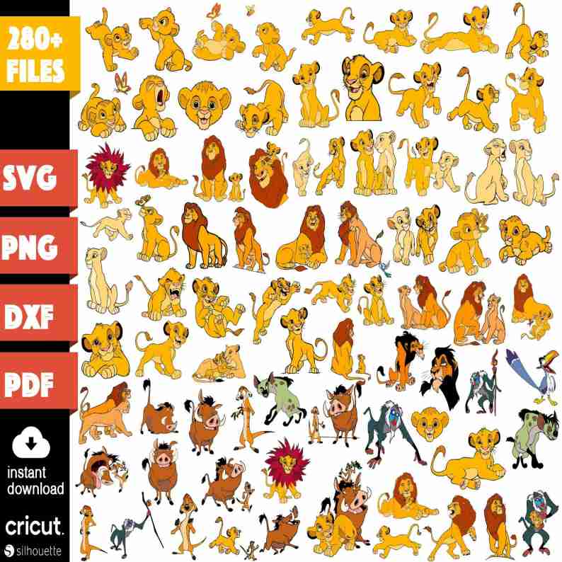 Disney The Lion King Mega Bundle Png, Lion King Sublimation, Animal Kingdom Clipart, Hakuna Matata, Timon Simba Svg, Instant Download