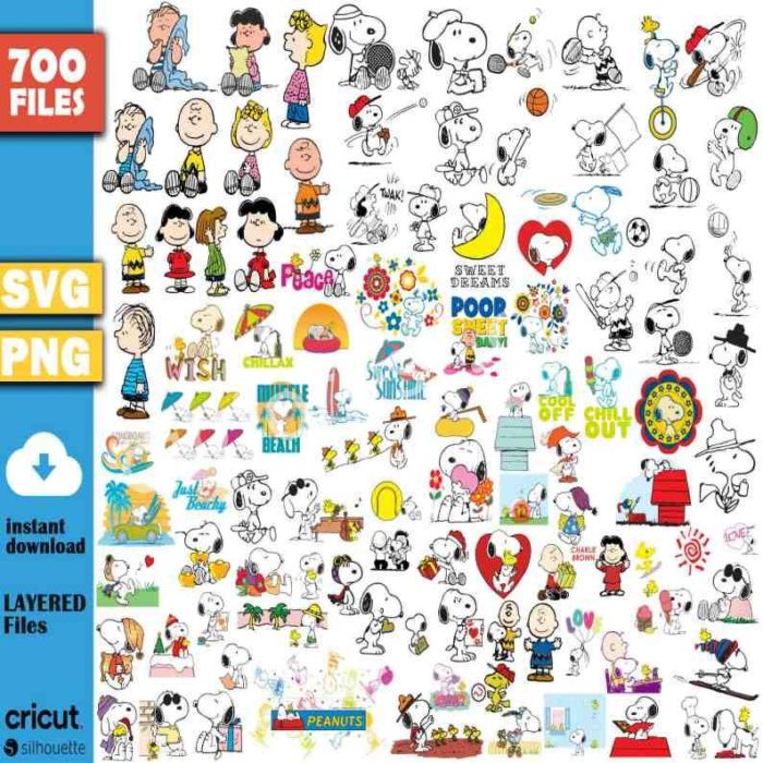 Snoopy Mega Bundle Png Files, Peanuts Cute Dog Png Bundle, Snoopy Clipart, Digital Download, Sublimation Designs