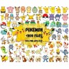 1000+ Pokemon Svg Bundle, Pokemon Clipart, Pikachu Png, Pokemon Layered, Svg For Cricut, Svg For Silhouette