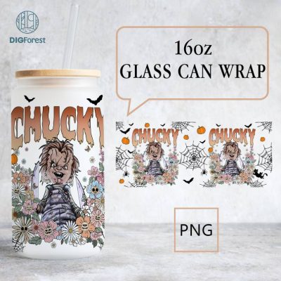 16oz Libbey Beer Glass Can Halloween Floral Seamless, Horror Scary Movie Friends, Glass Can 16oz Vintage Horror Halloween Floral Wrap Design 16oz Libbey Beer Glass Can Halloween Floral Seamless, Horror Scary Movie Friends, Glass Can 16oz Vintage Horror Halloween Floral Wrap Design