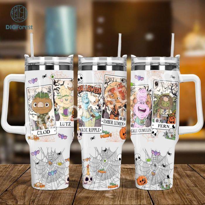 Disney Elemental Tarot Card Halloween Tumbler Sublimation, 40oz Tumbler PNG Wrap, Elemental Ember Halloween Tumbler Png, Halloween Tumbler Wrap PNG