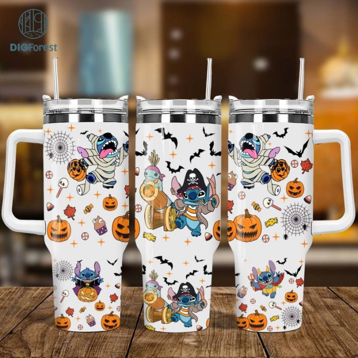 Disney Cartoon Characters 40oz Tumbler Wrap Png, Cartoon 2 pieces 40 oz Tumbler Png, Halloween Cartoon Tumbler 40oz Png Sublimation Designs