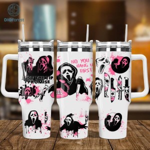 Movies Characters 40oz Tumbler Wrap Png, Halloween Characters 2 Pieces 40oz Tumbler Png, Horror 40oz Tumbler Png Sublimation Designs