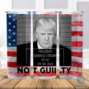 Donald Trump 2024 Tumbler Wrap PNG Design, US Election 2024 20oz & 30oz Skinny Tumbler Sublimation, Instant Download