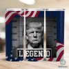 Trump Surrender Mugshot Legend Wrap, Donald Trump Mugshot, Legend 20oz Skinny Tumbler Sublimation Design, Instant Digital Download