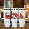 Christmas The Incredibles Coffee 40oz Tumbler PNG, Christmas Coffee Cartoon 40oz Tumbler, Winter Coffee Cup Tumbler Png