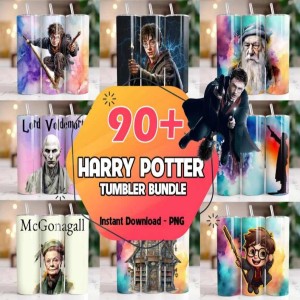 90+ Harry Tumbler Wrap Bundle | 20 oz Potter Tumbler PNG Image Sublimation | Harry Magic Tumbler | HP Wizard Tumbler | Cartoon Wrap Design