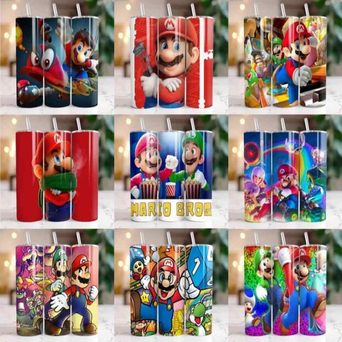 150+ Super Mario Tumbler Wrap Bundle, Mario Bros Tumbler Wrap, Super Mario Tumbler Sublimation Design, Mario Tumbler Cup, Mario Tumbler Wrap