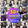 50 + Wednesday Tumbler Wrap Bundle, Addams Family Tumbler Design, Wednesday Addams PNG, Addams Tumbler, 20 oz Wednesday Tumbler Wrap Design