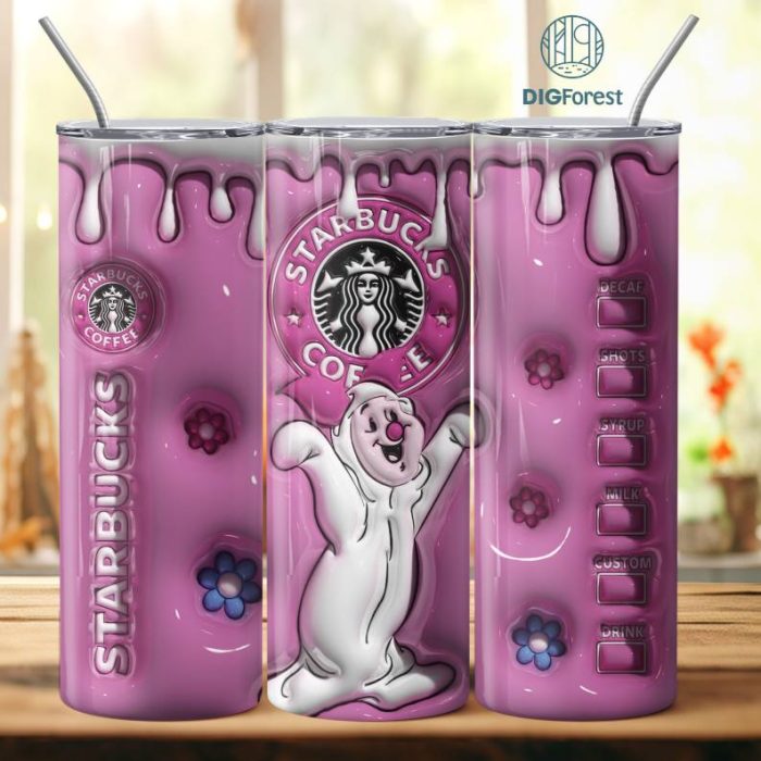 3D Inflated Puffy Disney Piglet Star Coffee Tumbler Wrap Halloween, Horror Halloween Tumbler Design Skinny Tumbler 20oz, Halloween Design