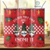 3D Inflated Puffy Gnome Christmas Tumbler Wrap, Christmas Tumbler Design Skinny Tumbler 20oz, Christmas Design 20oz Tumbler
