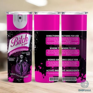 People Be Gone Spray 20oz Skinny Tumbler, Sublimation Bundle, People Be Gone PNG Download, Halloween Horror Movie Characters Tumbler Wrap