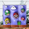 Inflated 3D Supper Mario Tumbler Wrap, 3D Super Mario Tumbler Sublimation Design,Mario Tumbler Cup, 20oz Skinny Tumbler PNG