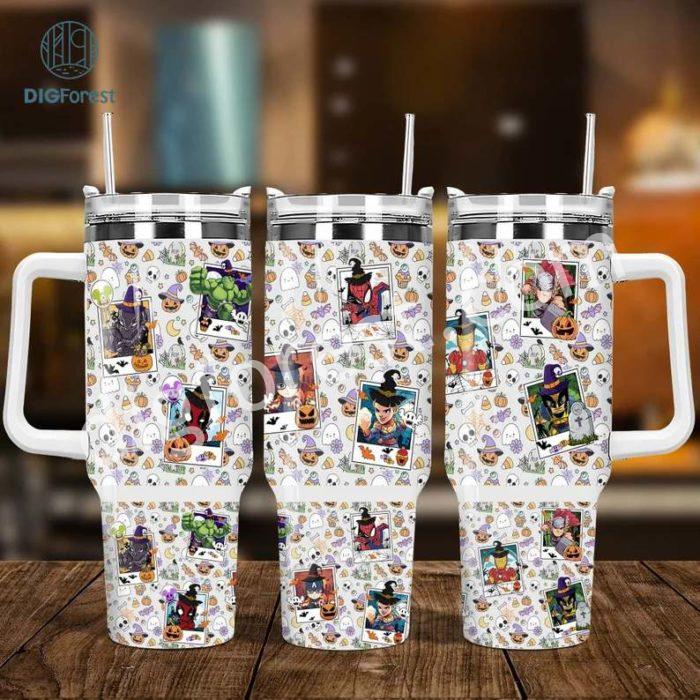 Superhero 40oz 2 piece Tumbler Wrap, 40oz Sublimation Design, Seamless 40oz Tumbler Wrap, Sublimation Downloads PNG