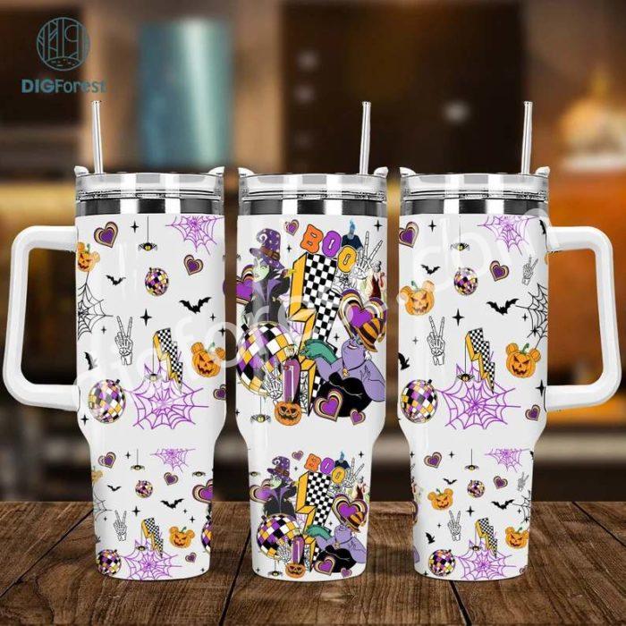 Disney Movie Characters 40oz Tumbler Wrap Png, Halloween Characters 2 pieces 40oz Tumbler Png, Villains 40oz Tumbler Png Sublimation Designs