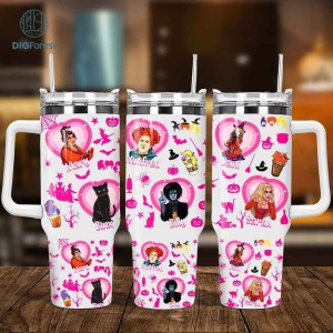 Movies Characters 40oz Tumbler Wrap Png, Horror 40oz Tumbler Png Sublimation Designs, Halloween Characters 2 pieces 40oz Tumbler Png