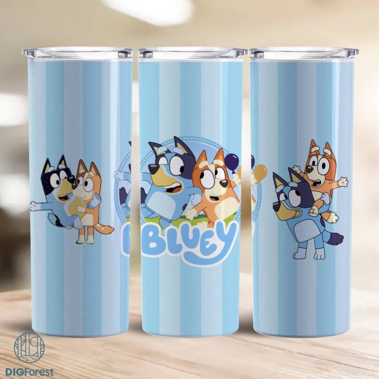 Bluey Bingo Tumbler Wrap Png, 20oz Skinny Tumbler Wrap, 20oz Tumbler ...