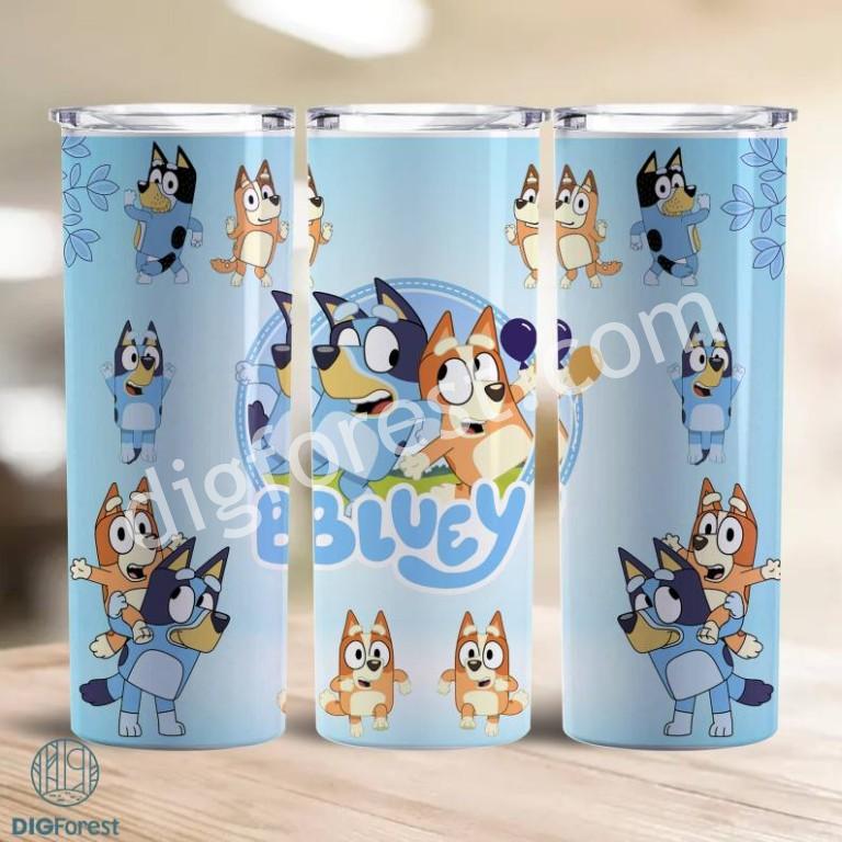 Bluey Tumbler Wrap Png Sublimation Png, Bluey Bingo 20oz Skinny Tumbler ...