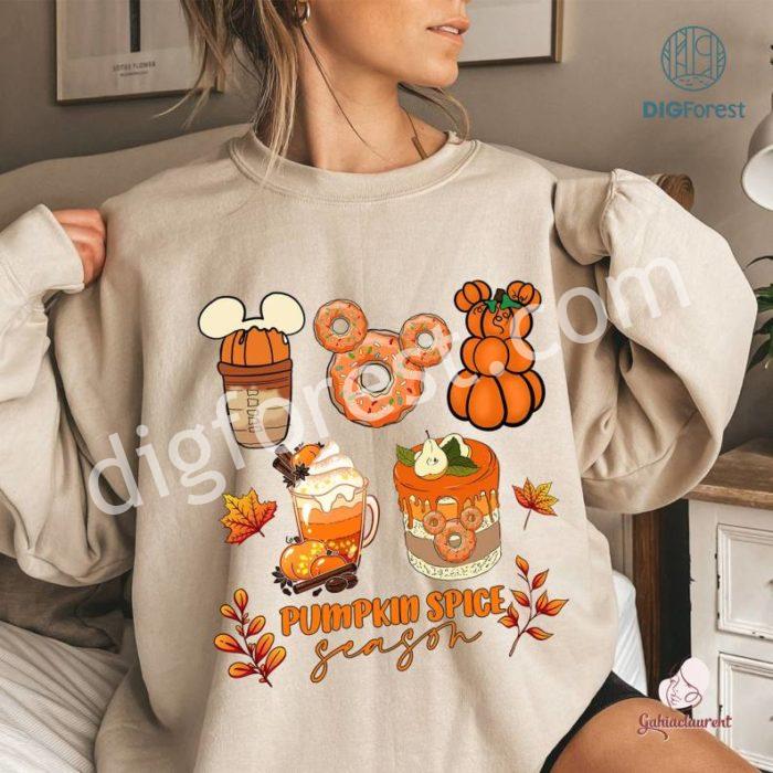 Disneyland Mickey Thanksgiving Pumpkin Snacks Png | Pumpkin Spice Season Png Digital Download | Fall Vibes | Happy Thanksgiving Png File