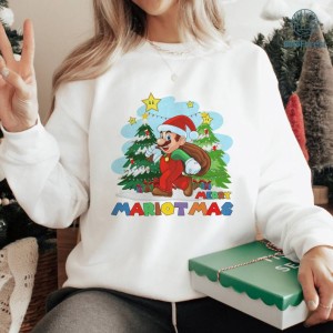Super Mario Merry Christmas Sweatshirt, Super Mario Bros Christmas PNG, Merry Christmas Shirt, Video Game Christmas Shirt, Xmas 2023
