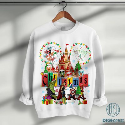 Avengers Abbey Road Christmas Shirt | Disneyland Avengers Christmas Tee | Superhero Holiday Gift Digital Download