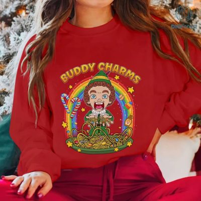 Christmas Elf Buddy Charms PNG, Buddy the Elf Christmas T-Shirt, Elf Christmas PNG, Christmas Movies Sweater, Christmas Xmas Gifts