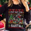 Disney Mickey & Friends Ugly Christmas Sweater, Disneyland Christmas PNG, Mickey Christmas Sweater, I Put Out For Santa, Mickey's Very Merry Xmas