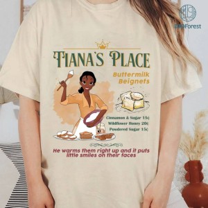 The Princess And The Frog Tiana's Place Advertisement PNG File, Tianas Place Menu, Tiana Princess Instant Download, Magic Kingdom