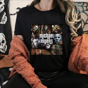 Michael Myers Halloween Shirt | Horror Movie Shirt | Horror Michael Myers Gta Style Shirt | Trick Or Treat Shirt | Halloween Gifts Shirt