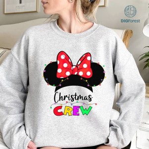 Digital Download | Disney Minnie Christmas Crew Png | Christmas Sublimation Shirt | Christmas Mickey Minnie Png | Mouse Christmas Png | Christmas Png