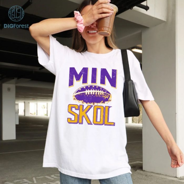 SKOL Football Png, Shirt for Men and Women, Minnesota Football Png, Game Day Shirt, Digital Download