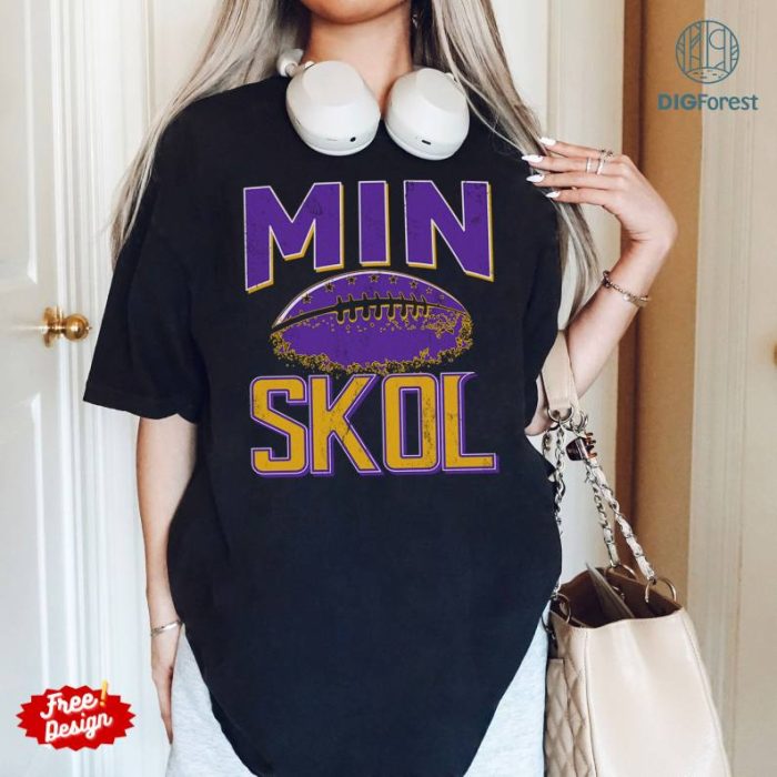 SKOL Football Png, Shirt for Men and Women, Minnesota Football Png, Game Day Shirt, Digital Download