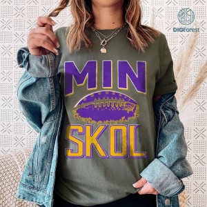 SKOL Football Png, Shirt for Men and Women, Minnesota Football Png, Game Day Shirt, Digital Download