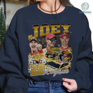 Joey Logano Vintage T Shirt, Joey Logano Nascar PNG, Nascar Racing Shirt, Joey Logano Fan Gift, Graphic Tees For Men Trendy