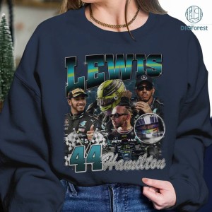 Lewis Hamilton Vintage Shirt, Lewis Hamilton Racing PNG, Lewis Hamilton Homage Shirt, Lewis Hamilton Fan Gift, Graphic Tees For Men Trendy